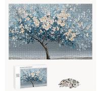 520 Pièces Puzzle Adulte - Fabrication en Bois Robuste (Pièces Standards) - Arbre & Bleu - 52 x 38 cm - Décoration Murale et Détente - Article de Loisir Créatif pour Les 14 Ans et Plus P3#247