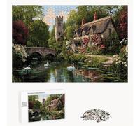 520 Pièces Puzzle Adulte - Fabrication en Bois Robuste (Pièces Standards) - Cabine & Arbre - 52 x 38 cm - Décoration Murale et Détente - Article de Loisir Créatif pour Les 14 Ans et Plus P3#315