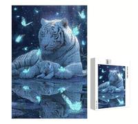 520 Pièces Puzzle Adulte - Fabrication en Bois Robuste (Pièces Standards) - Tigre & Papillon - 52 x 38 cm - Décoration Murale et Détente - Article de Loisir Créatif pour Les 14 Ans et Plus P3#1107