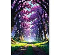 520 pièces Puzzle Adulte Paysage D'Arbres, Puzzle Classique de Décoration Maison et Cadeau pour Amateurs de Puzzles