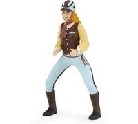 Papo - Figurine animal - Cavalière Fashion Adulte Bleue, Jouet enfant dès 3 Ans - Élégance Équestre et Passion du Cheval pour Jeunes Cavaliers Inspirés