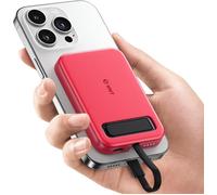 5200mAh Batterie Externe Recharge Rapide avec connecteur Lightning intégré,Compatible avec iPhone 14/13/12/11/Pro/Pro Max(Rouge)