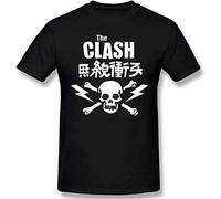 520CHENYONG Mens Particular The Clash Skull and Bolts Tshirt Black T-Shirts à Manches Courtes(X-Large)
