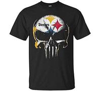 520CHENYONG Steelers Burns Skull Logo Mens Short Sleeve T-Shirt T-Shirts à Manches Courtes(XX-Large)