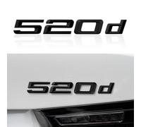 520d Numéro de voiture Quantité Lettres Mot Emblèmes de coffre ABS Badges Autocollants Lettre Couvercle de coffre Compatible avec BMW Accessoires de décoration