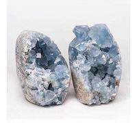 520g-700g pierres de cristaux naturels grappes de célestine brute spécimen de géode de célestine for la décoration intérieure 1 pc décoration de la chambre