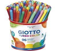 GIOTTO 25926 Pot de 96 Unités Feutre turbo Color Polyester encre Non Toxique bouchon sécurité pointe bloquée 2,8 mm