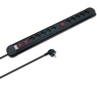 52153 Surge Protector Power Strip 10 Sockets With 2 Switches And Cable 1.5 M