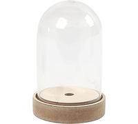 52161 Cloche sur support en bois 12.5 x 8 cm