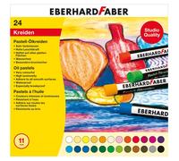 [522024] EBERHARD FABER Etui de 24 Craies Pastel à l'huile 70 mm Diam 11 mm A...