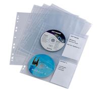 Durable Pochette CD/DVD 523819 Eco – perforations universelles, capacité 4 CD/DVD, sachet 10