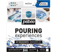 [524602] Pébéo Kit découverte Pouring 4x59ml acrylique + Silicone 50ml + canv...