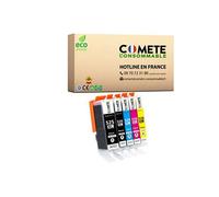 525 / 526 Pack de 5 Cartouches d'encre compatibles avec CANON PGI-525 CLI-526 525 526 XL 1 Noir + 1 photo Noir + 1 Cyan + 1 Magenta + 1 Jaune