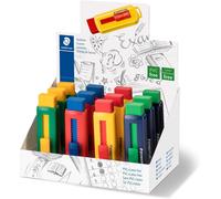 525 Ps-Gomme De Couleur Sans Pvc Ni Latex Avec Porte-Gomme Couleurs Assorties