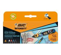 [5274232] Bic Marqueur permanent Intensity, carte blister de 4