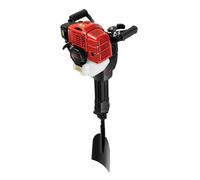 52CC 1900W Fraise à creuser les arbres, 2 temps, portable, avec moteur à essence, vitesse réglable, mini excavatrice, pelleteuse portative pour jardins, sylviculture, semis, verger