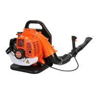 52cc Souffleur Thermique a Dos, Souffleur Feuille de 2 Temps, Souffleurs Feuille Thermique à Fort Vent Fort ABS Souffleurs à Neige Dorsal pour Jardin (Orange)