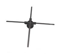 52cm Hologram Fan 1600x624 WiFi App Control 3D Holographic Projecteur avec 624 Perles de Lampes pour Les Expositions Bar des Magasins, Sortie Audio, Projection D'écran en Temps