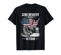 52e régiment d'infanterie Vétéran Militaire vétéran en détresse T-Shirt