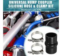 52Mm 2.05" Id Straight Hump Coupler Silicone Hose 102Mm Long Noir