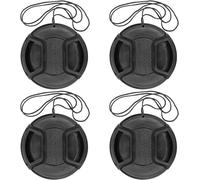 52mm Camera Lens Cap with Lead Holes Set for Nikon Sony Canon DSLR Lens and Other Cameras