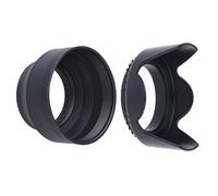 52mm Ensemble de 2 Pare-Soleil pour lentilles: Tulipe + Caoutchouc - Réduit Les Reflets des lentilles - Protège Contre la lumière de Soleil Excessive pour des Photos et des vidéos améliorées