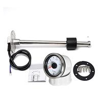 52mm Marine Boat Car Point Jauge de niveau réservoir carburant 0-190Ω Capteur flotteur + Indicateur d'huile LED 7 couleurs pour Citerne(400mm)