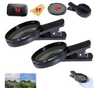 52mm Polarized Smart Phone Lens, Clip-0n Cpl Phones Cameralens Filter Kit, Reduces Glare & Enhances Colors, for Smartphone Photography (2Pcs)