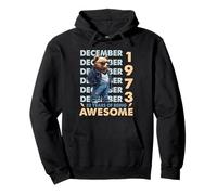 52nd Birthday Bear Legends December 1973 52 Years Old Mens Sweat à Capuche