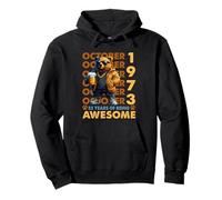 52nd Birthday Bear Legends October 1973 52 Years Old Mens Sweat à Capuche