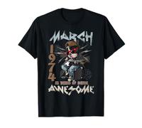 52nd Birthday Dog Lover March 1974 Vintage 52 Years Old T-Shirt