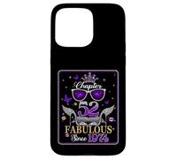 52nd Birthday Queen Chapter 52 Fabulous Since 1974 Women Coque pour iPhone 15 Pro Max