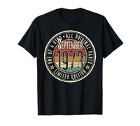 52nd Birthday Vintage Septembre 1973 Retro Limited Edition T-Shirt