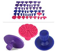 52pcs Paintless Débosselage Réparation, Keenso Ventouses Carrosserie Trousse à Outils de Dégraissage sans Peinture Colle Extracteur de Languette Outil de Retrait