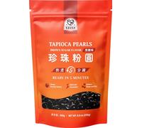 52USA Boba Tapioca Perle de tapioca noire saveur sucre noir 250 g pour thé à bulles prêt en 5 minutes (1 pièce)