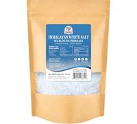 52usa Sel blanc de l'Himalaya à gros grains, sans OGM, sel casher, 0,5 kg