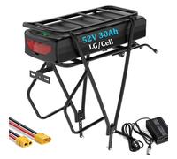 52v 2000W ebike Batterie avec Porte - Bagages pour 1000w 1500W 2000W BaIfang Mid - Drive/ebike Conversion Kit Litio Batterie - Batterie Ebike Litio