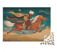 52x38cm/1000pcs Chevaliers à l'époque de Gengis Khan Jigsaw Puzzles À Faire Soi-même pour Adultes