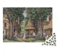 52x38cm/1000pcs Fin du XVe siècle Miniature de Manuscrit enluminé du siècle Puzzle Jouet en Bois Cadeau Unique Décoration Intérieure Jeu Éducatif Challenge Toy