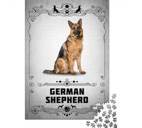 52x38cm 1000pcs Pièces German Shepherd_5 Cadeau De Noël Puzzle, 1000 pièces