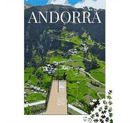 52x38cm/1000pcs Puzzle 1000 Pièces, Andorra Skyline, Cadeau De Fêtes