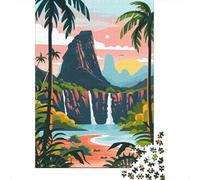 52x38cm/1000pcs Puzzle 1000 Pièces, Madagascar Landscape, Idée Cadeau Noël | Pour progresser pièce après pièce : ce puzzle 1000 pièces adulte s'intègre à une routine de puzzle régulière.