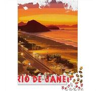 52x38cm/1000pcs, Puzzle 1000 Pièces, Rio De Janeiro | Pour une séance de puzzle après une journée chargée : ce puzzle adulte 1000 pièces associe concentration et détente.