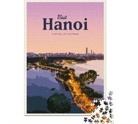 52x38cm/1000pcs Puzzle 1000 Pièces, Visit Hanoi, Idée Cadeau Festive
