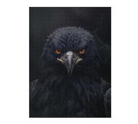 52x38cm/1000pcs Puzzle Bald Eagle in Black Smoke Puzzle pour Adultes Jeux Relaxants Améliore La Mémoire Cadeaux Uniques d'anniversaire Et De Noël 52x38cm/1000pcs