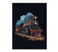 52x38cm/1000pcs Puzzle pour Adolescents A Classic Steam Train Puzzle pour Adultes Jeux Relaxants Cadeaux pour Femmes Cadeaux Uniques pour Anniversaire Et Noël 52x38cm/1000pcs