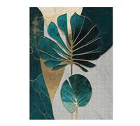 52x38cm/1000pcs Puzzle pour Adolescents Abstract Tropical Leaf Art Puzzles pour Adultes - Jouets À Monter Soi-même - Défi Difficile - Cadeaux Uniques pour Anniversaire Et Noël 52x38cm/1000pcs
