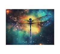 52x38cm/1000pcs Puzzle pour Adolescents Cosmic Dragonfly Artwork-1 Puzzle pour Adultes - Jouet Anti-Stress - Cadeau Souvenir pour Les Amis Et La Famille 52x38cm/1000pcs