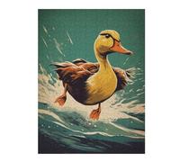 52x38cm/1000pcs Puzzle pour Adolescents Duck in The Water Bird Art Puzzle pour Adultes - Jeu De Réflexion, Analyse Et Logique - Difficile Et Stimulant 52x38cm/1000pcs