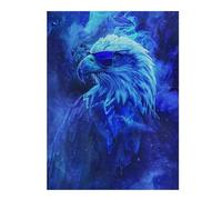 52x38cm/1000pcs Puzzle pour Adolescents Eagle in Colorful Paint Puzzle pour Adultes - Jeu Pratique D'analyse Et De Logique - Cadeaux De Noël Et d'anniversaire 52x38cm/1000pcs